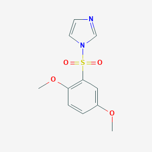 molecular formula C11H12N2O4S B345227 1-[(2,5-dimethoxyphenyl)sulfonyl]-1H-imidazole CAS No. 364625-22-9