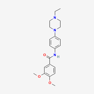 N-[4-(4-ethyl-1-piperazinyl)phenyl]-3,4-dimethoxybenzamide