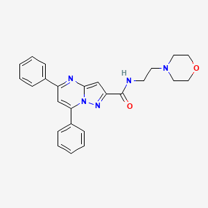 N-[2-(4-morpholinyl)ethyl]-5,7-diphenylpyrazolo[1,5-a]pyrimidine-2-carboxamide