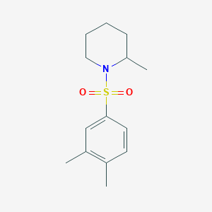 molecular formula C14H21NO2S B345228 1-[(3,4-Dimethylphenyl)sulfonyl]-2-methylpiperidine CAS No. 352444-46-3