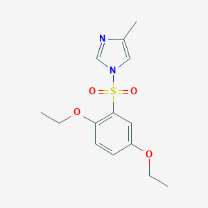 molecular formula C14H18N2O4S B345233 1-(2,5-Diethoxyphenyl)sulfonyl-4-methylimidazole CAS No. 332021-68-8