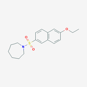 1-(6-Ethoxynaphthalen-2-yl)sulfonylazepane