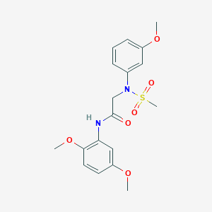 N~1~-(2,5-dimethoxyphenyl)-N~2~-(3-methoxyphenyl)-N~2~-(methylsulfonyl)glycinamide