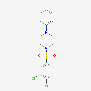 molecular formula C16H16Cl2N2O2S B345241 4-Phenyl-1-(3,4-dichlorophenylsulfo)piperazine CAS No. 352445-25-1