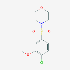 molecular formula C11H14ClNO4S B345242 4-(4-Chloro-3-methoxyphenyl)sulfonylmorpholine CAS No. 457961-48-7