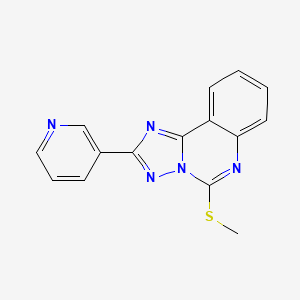 5-(Methylthio)-2-pyridin-3-yl[1,2,4]triazolo[1,5-c]quinazoline