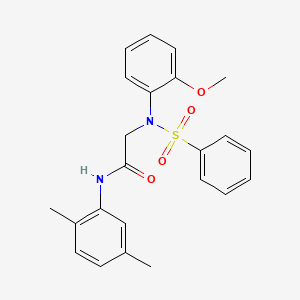 N~1~-(2,5-dimethylphenyl)-N~2~-(2-methoxyphenyl)-N~2~-(phenylsulfonyl)glycinamide