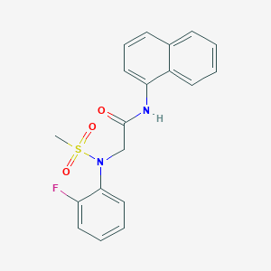 N~2~-(2-fluorophenyl)-N~2~-(methylsulfonyl)-N~1~-1-naphthylglycinamide