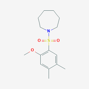 molecular formula C15H23NO3S B345244 1-(2-Methoxy-4,5-dimethylphenyl)sulfonylazepane CAS No. 457961-74-9