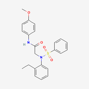 N~2~-(2-ethylphenyl)-N~1~-(4-methoxyphenyl)-N~2~-(phenylsulfonyl)glycinamide