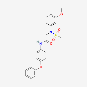 N~2~-(3-methoxyphenyl)-N~2~-(methylsulfonyl)-N~1~-(4-phenoxyphenyl)glycinamide