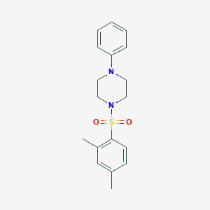 molecular formula C18H22N2O2S B345254 1-[(2,4-Dimethylphenyl)sulfonyl]-4-phenylpiperazine CAS No. 325810-36-4