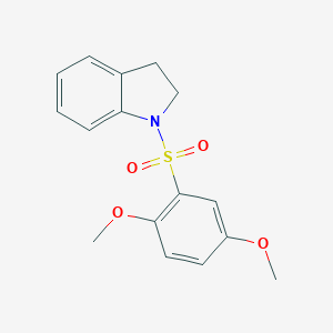 molecular formula C16H17NO4S B345255 1-(2,5-Dimethoxy-benzenesulfonyl)-2,3-dihydro-1H-indole CAS No. 438228-29-6
