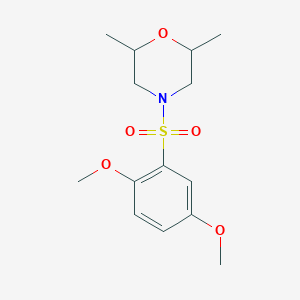 4-[(2,5-Dimethoxyphenyl)sulfonyl]-2,6-dimethylmorpholine
