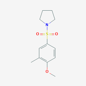 molecular formula C12H17NO3S B345260 1-(4-Methoxy-3-methylphenyl)sulfonylpyrrolidine CAS No. 799257-41-3