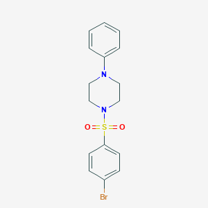 molecular formula C16H17BrN2O2S B345261 1-[(4-Bromophenyl)sulfonyl]-4-phenylpiperazine CAS No. 324777-56-2