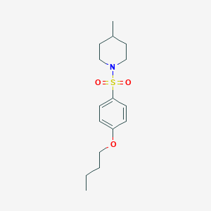 molecular formula C16H25NO3S B345262 1-(4-Butoxyphenyl)sulfonyl-4-methylpiperidine CAS No. 313250-85-0