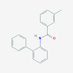 molecular formula C20H17NO B345263 3-methyl-N-(2-phenylphenyl)benzamide CAS No. 99673-15-1
