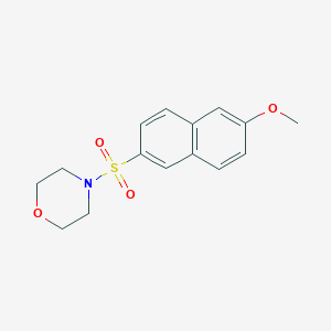 molecular formula C15H17NO4S B345264 4-[(6-Methoxy-2-naphthalenyl)sulfonyl]morpholine CAS No. 325811-87-8