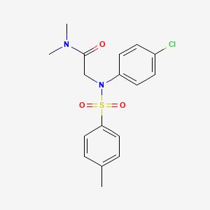 2-(4-chloro-N-(4-methylphenyl)sulfonylanilino)-N,N-dimethylacetamide