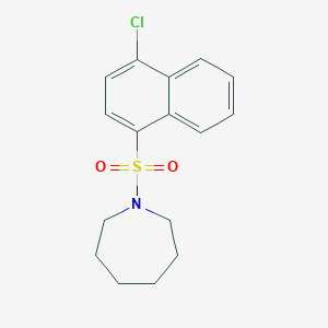 1-(4-Chloronaphthalen-1-yl)sulfonylazepane