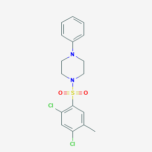 molecular formula C17H18Cl2N2O2S B345269 1-[(2,4-Dichloro-5-methylphenyl)sulfonyl]-4-phenylpiperazine CAS No. 325812-29-1