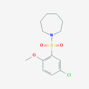 molecular formula C13H18ClNO3S B345271 1-(5-Chloro-2-methoxyphenyl)sulfonylazepane CAS No. 325810-81-9