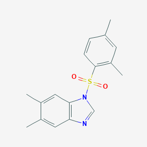 molecular formula C17H18N2O2S B345272 1-[(2,4-dimethylphenyl)sulfonyl]-5,6-dimethyl-1H-benzimidazole CAS No. 325810-54-6