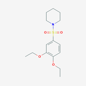 molecular formula C15H23NO4S B345273 1-(3,4-Diethoxyphenyl)sulfonylpiperidine CAS No. 898655-19-1