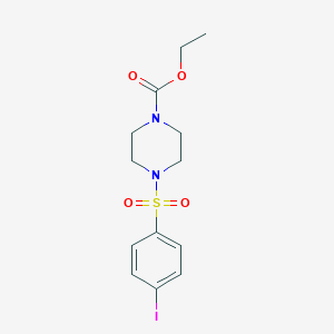 molecular formula C13H17IN2O4S B345275 Ethyl 4-[(4-iodophenyl)sulfonyl]piperazinecarboxylate CAS No. 692773-55-0