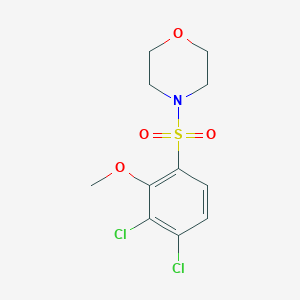 4-(3,4-Dichloro-2-methoxyphenyl)sulfonylmorpholine