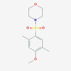 molecular formula C13H19NO4S B345288 4-(4-Methoxy-2,5-dimethylphenyl)sulfonylmorpholine CAS No. 333746-15-9