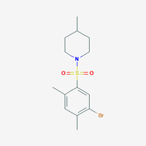 1-(5-Bromo-2,4-dimethylphenyl)sulfonyl-4-methylpiperidine