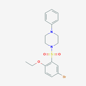 1-(5-Bromo-2-ethoxyphenyl)sulfonyl-4-phenylpiperazine
