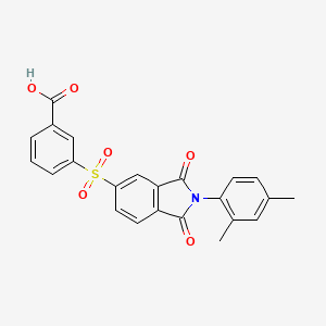 3-{[2-(2,4-dimethylphenyl)-1,3-dioxo-2,3-dihydro-1H-isoindol-5-yl]sulfonyl}benzoic acid