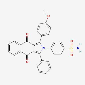 4-[3-(4-Methoxyphenyl)-4,9-dioxo-1-phenylbenzo[f]isoindol-2-yl]benzenesulfonamide