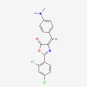 2-(2,4-dichlorophenyl)-4-[4-(dimethylamino)benzylidene]-1,3-oxazol-5(4H)-one