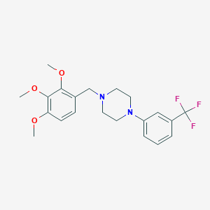 1-[3-(trifluoromethyl)phenyl]-4-(2,3,4-trimethoxybenzyl)piperazine oxalate