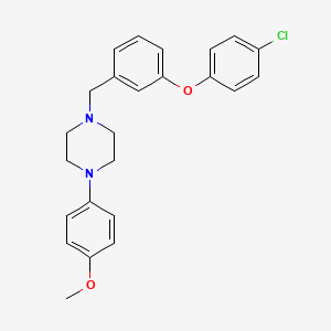 1-[3-(4-chlorophenoxy)benzyl]-4-(4-methoxyphenyl)piperazine