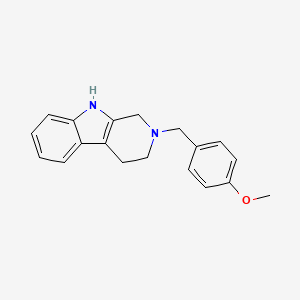 2-[(4-Methoxyphenyl)methyl]-1,3,4,9-tetrahydropyrido[3,4-b]indole