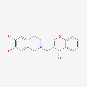 3-[(6,7-dimethoxy-3,4-dihydro-2(1H)-isoquinolinyl)methyl]-4H-chromen-4-one