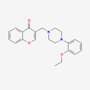 molecular formula C22H24N2O3 B3452997 3-[[4-(2-ethoxyphenyl)piperazin-1-yl]methyl]chromen-4-one 