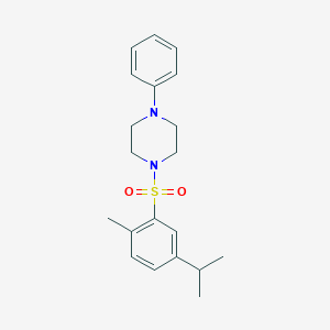molecular formula C20H26N2O2S B345300 1-[(5-Isopropyl-2-methylphenyl)sulfonyl]-4-phenylpiperazine CAS No. 433695-11-5
