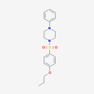 molecular formula C19H24N2O3S B345304 1-Phenyl-4-(4-propoxyphenyl)sulfonylpiperazine CAS No. 433965-77-6