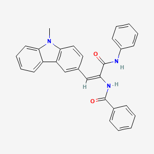 N-[1-(anilinocarbonyl)-2-(9-methyl-9H-carbazol-3-yl)vinyl]benzamide