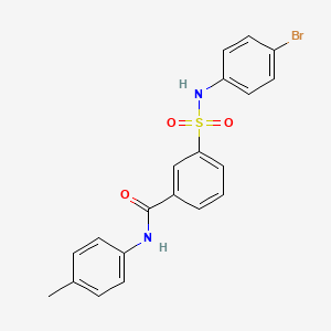 3-{[(4-bromophenyl)amino]sulfonyl}-N-(4-methylphenyl)benzamide