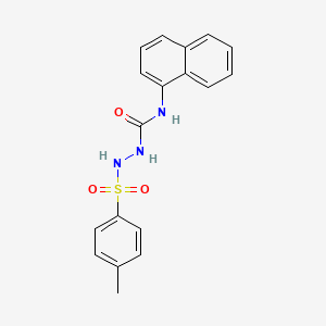 2-[(4-methylphenyl)sulfonyl]-N-1-naphthylhydrazinecarboxamide