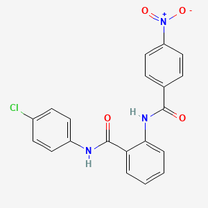 N-(4-chlorophenyl)-2-[(4-nitrobenzoyl)amino]benzamide