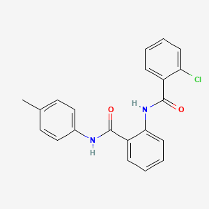 2-chloro-N-(2-{[(4-methylphenyl)amino]carbonyl}phenyl)benzamide