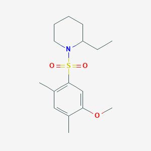 molecular formula C16H25NO3S B345308 2-Ethyl-1-(5-methoxy-2,4-dimethylphenyl)sulfonylpiperidine CAS No. 496015-53-3